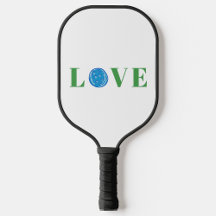 Blue Green Pickleball Love