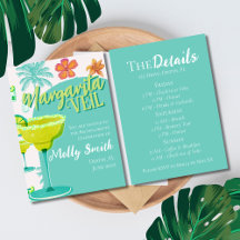 Margarita Veil Tropical Bachelorette Fiesta Theme