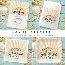 Ray of Sunshine   Summer Beach Baby Shower