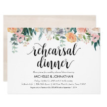 Rustic Dusk Rehearsal Dinner Wedding Invites