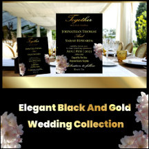 Black And Gold Wedding Collection