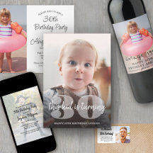 Nostalgic Pictures Simple Photo Birthday Party