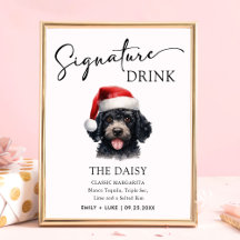 Christmas Poodle Dog Personalized