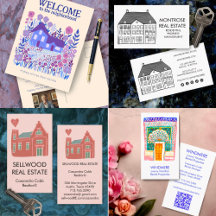 REAL ESTATE BUSINESS CARDS & MARKETING MATERIALS