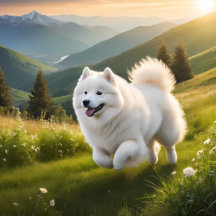 Elegant Samoyed Collection – Mugs, Totes, Art