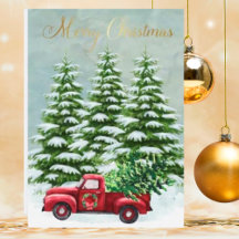 THE RED TRUCK AT CHRISTMAS