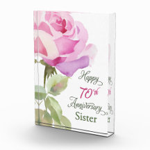 70th Anniversary Gifts for Catholic Nun Pink Rose