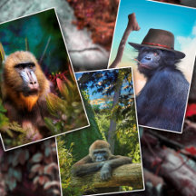 GORILLA * ORANGUTAN * MONKEY * MANDRILL 