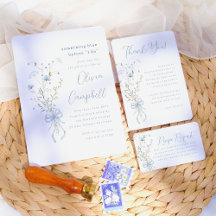 Something Blue Wildflower Bridal Shower