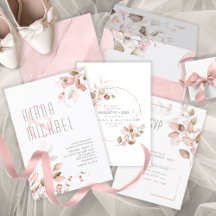 Dreamy Foliage Wedding Rose Gold 