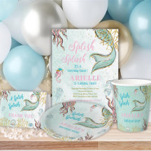 Mint Glitter Mermaid Tail