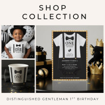 One Distinguished Gentleman Boy 1st Birthday