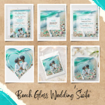 Sea Glass on the Beach Romantic Wedding Suite