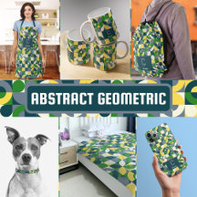 Modern Bauhaus Abstract Geometric Monogram Pattern