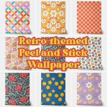 Colorful Retro Design Peel & Stick Wallpaper
