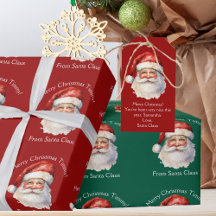 Custom Santa Claus Gift Wrapping Supplies