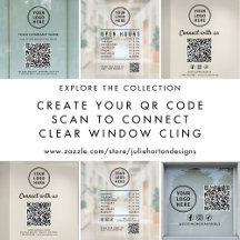 Create Your QR Code Scan to Connect Window Cling