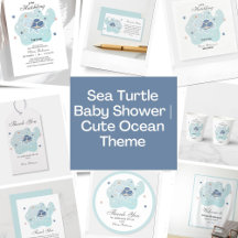 Sea Turtle Baby Shower   Cute Ocean Collection