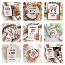 Basketball Watercolor Birthday Party