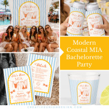 Modern Coastal MIA Bachelorette Party