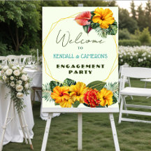 Wedding Welcome Signs, Tropical