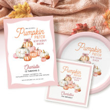 Girly Pumpkin Patch Birthday Bash Party