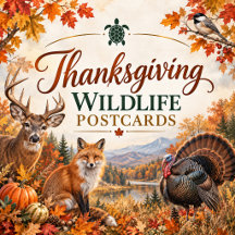 Thanksgiving Wildlife Postcards