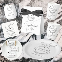 Graduation Cards & Gifts   Clean Black & White