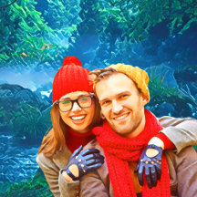 fresh modern personalized design red hearts