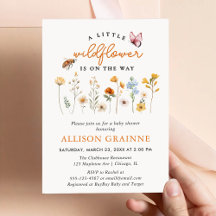 Spring Wild Flower Baby Shower