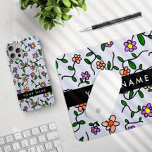 Colorfull flowers Blue, Black Collection