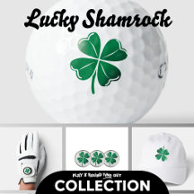 St. Patrick's Day Lucky Clover Golf Accessories