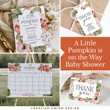 A Little Pumpkin is on the Way Baby Shower