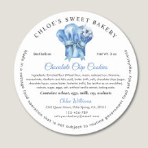 Bakery Pastry Chef Blue Hat 