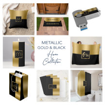 Modern Black & Gold Geometric Design