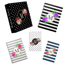 School Supplies   Stripes Dots Floral Monogram