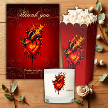 Flaming heart. 