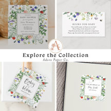 Wildflower Fields and Honey Bees - Baby Shower