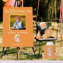 Spooky One Boy Ghost Halloween 1st Birthday Party