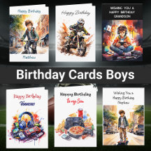 Birthday Cards for Boys
