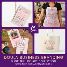 DOULA Line Art Business Branding Gift Ideas