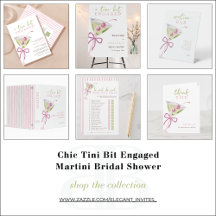 Chic Tini Bit Engaged Martini Bridal Shower