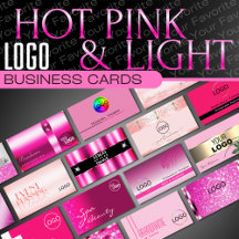 Pink Logo Business Cards - Luxurious Classy Glam