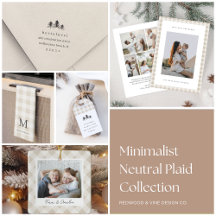 Minimalist Neutral Plaid Collection