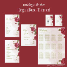 Elegant Rose-Themed Wedding