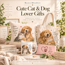 Cute Cat & Dog Lover Gifts