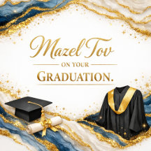 Mazel Tov on Your Graduation Greeting Cards