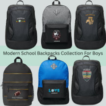 Modern School Backpacks Collection For Boys