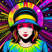 Beautiful girls in unusual hats