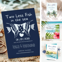 Beach, Tropical & Nautical Save the Date Cards